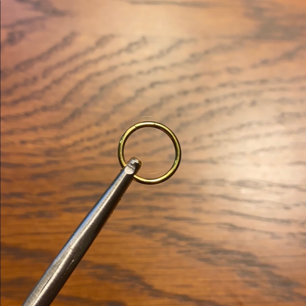 3/8 clicker ring titanium